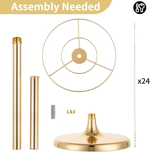 NUPTIO Wedding Centerpieces Flower Vases: 23.6 Tall, Gold, 2 Pcs