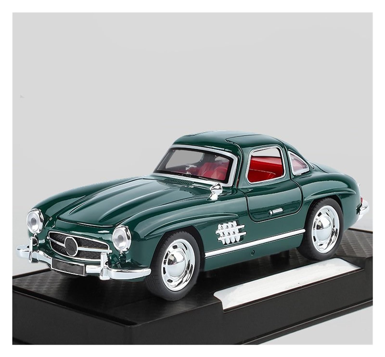 BANKOTO Diecast Car 1:32 For Benz 300 SL Alloy Die Casting Model Car Ornaments Collectible(Green)