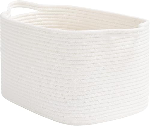 Miniatura 16 de Goodpick Contenedores de almacenamiento en forma de cubo – Cestas de estante para toallas, libros y ropa, contenedores de almacenamiento de armario