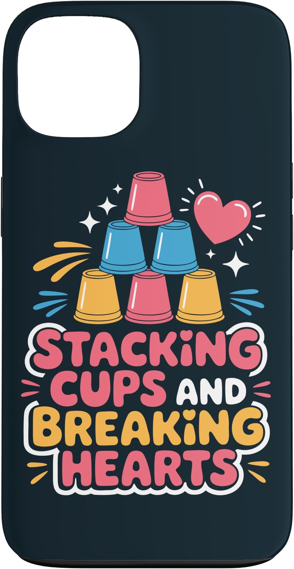 Cute Sport Stacking Speed Stacking Cup Stacker Case for iPhone 13