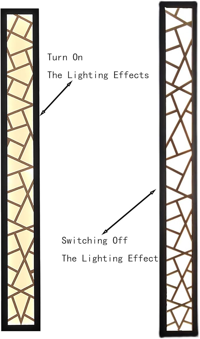 SNHHNSW Modern Wall Sconces, LED Outdoor Dimmable Wall Lights with Remote Control Wall Lamp Black Modern Indoor Long Wall Sconce Exterior IP65 Garden Outside Acrylic Light Porch Terrace Garage (Dimmable,150CM photo 2