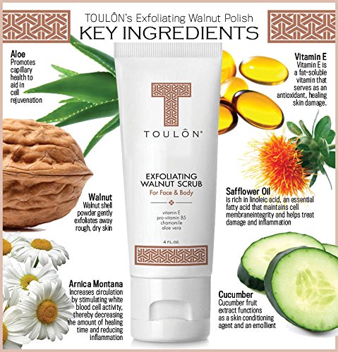 Exfoliating Scrub Set - Body Scrub Set - Skin Care Gift Set for Women & Men - Natural Spa Bath and Shower Kit with Exfoliating Walnut Body & Face Scrub & Anti Aging Face Cleanser for Gentle Face Wash - Thumbnail 5