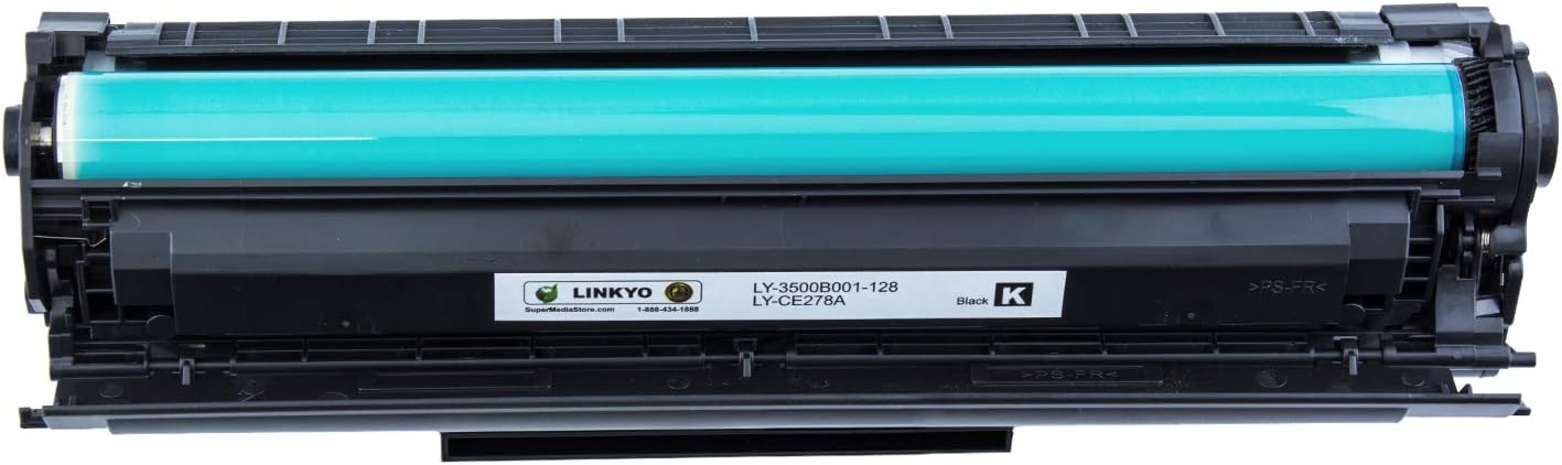 LINKYO Compatible Toner Cartridges Replacement for Canon 128 (Black, 2-Pack)