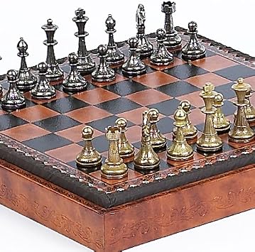 Bello Games Collezioni - Stefano Jr., Chessmen and Marcello Cabinet/Board from Italy + Two Extra Queens