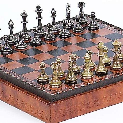 Bello Games Collezioni - Stefano Jr, Chessmen And Marcello Cabinet/Board From Italy + Two Extra Queens #TOP16