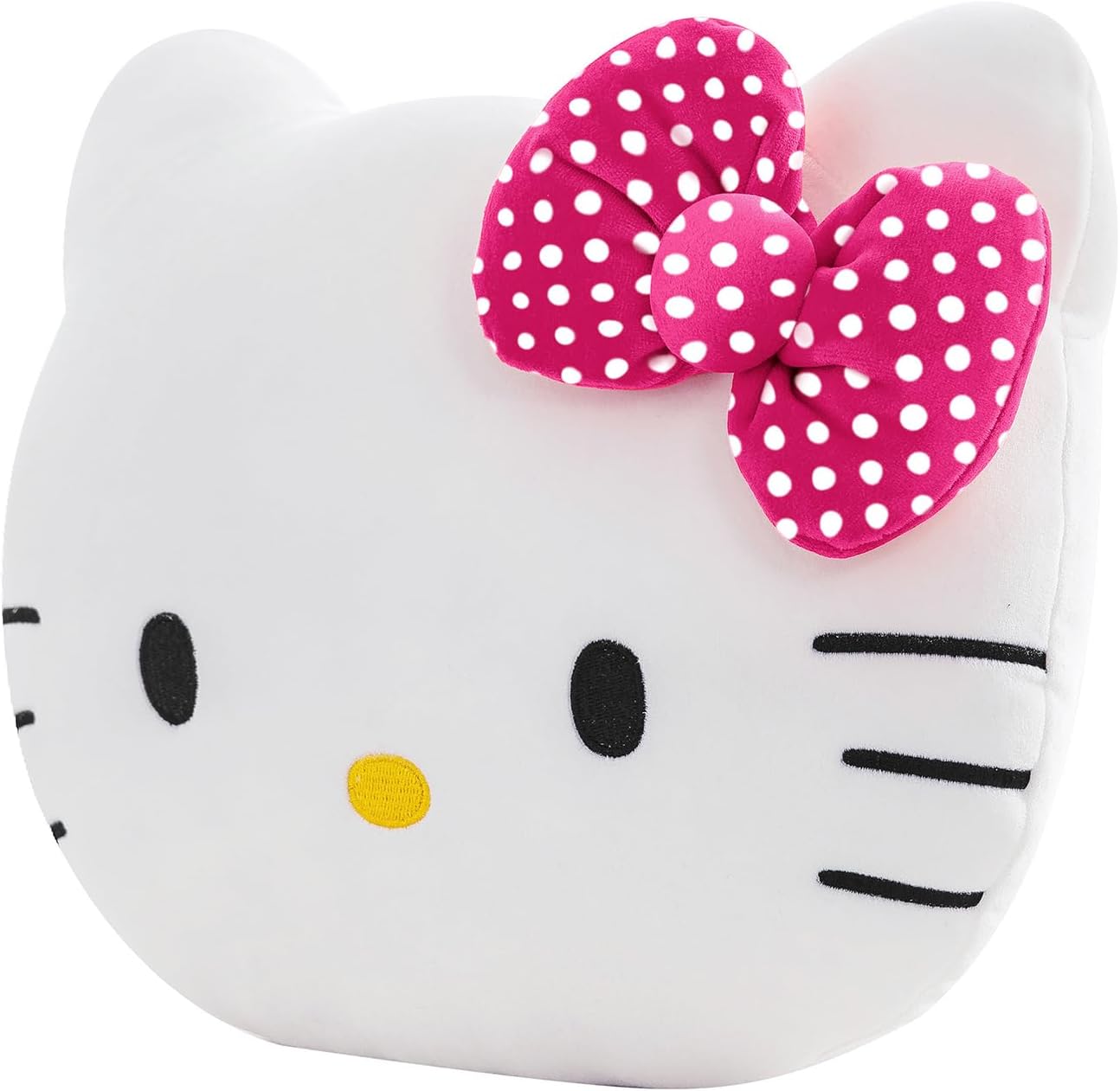 Northwest Hello Kitty Polka Dot Pretty Small Cloud Pillow 12 Inch – Plush Stuffed Toy for Kids, Adults, Bedroom & Playroom Decor, Great Gift Idea - Image 3