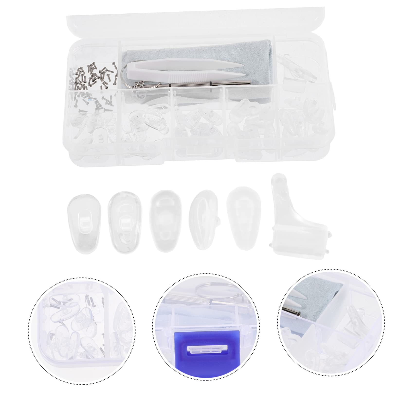 Healvian Almohadillas Nasales De Antideslizantes Para Gafas Accesorios Para Ópticas Para Reemplazo y Comodidad Uso Diario
