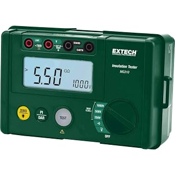 Extech MG310 Compact Digital Insulation Tester, 250/500/1000V