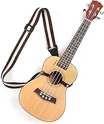 Adjustable Ukulele Strap, No-Drill Ukulele Straps Adult Size, Easy to Use with Double J Hooks, Ukulele Accessories