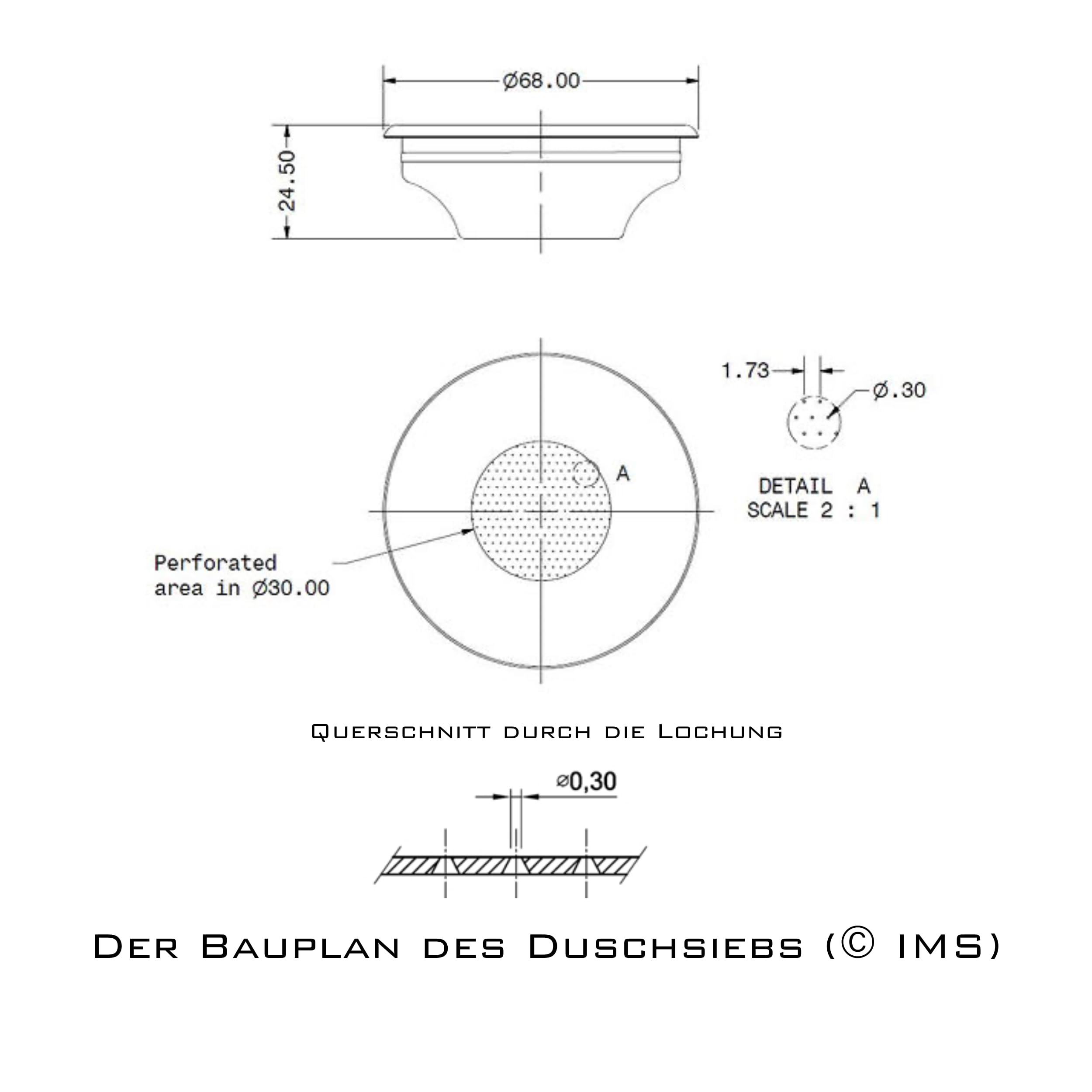 IMS B681TH24.5E | B68 1TH 24.5 E | Filtro di precisione Competition per portafiltro da 54 mm | 6-9 g | 1 tazza di caffè espresso semplice | H24,5 | acciaio inossidabile | Made in Italy