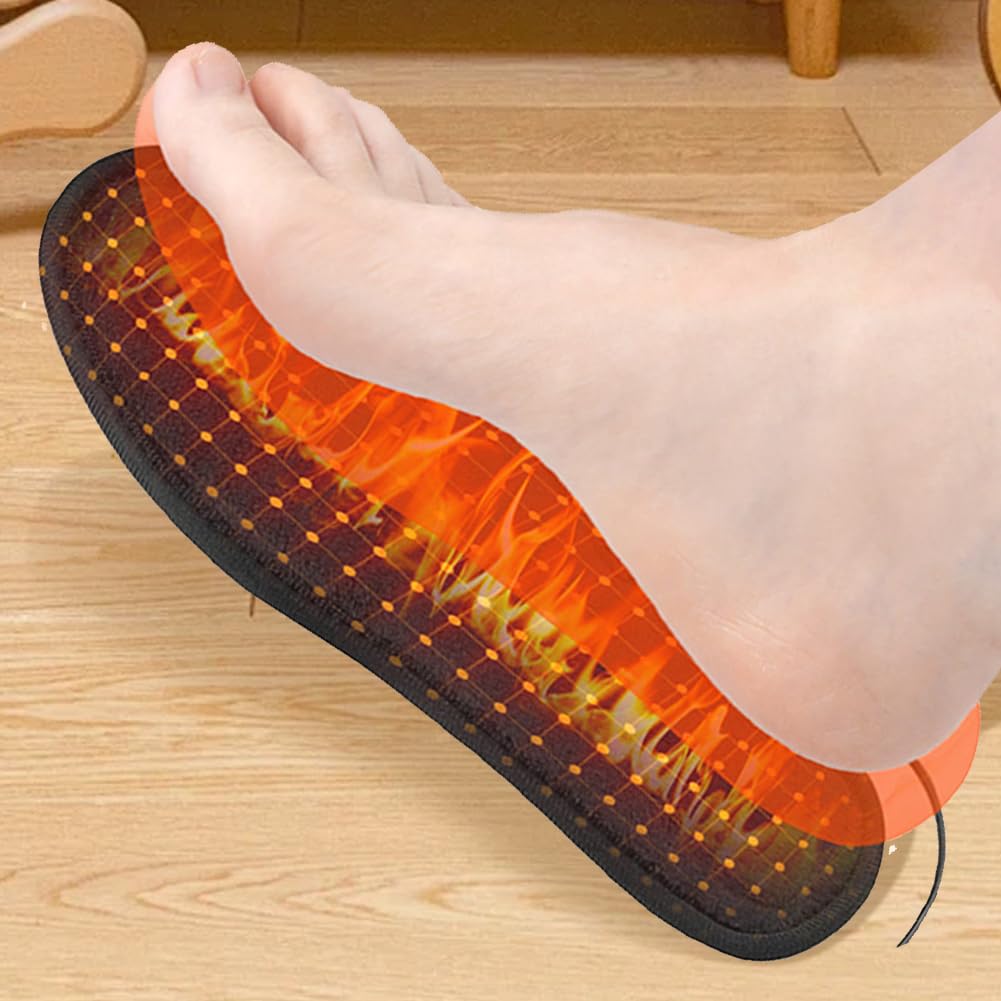 Plantillas de Zapatos con calefacción USB para el Calor del Invierno - Calefacción eléctrica para Hombres y Mujeres Plantillas calefactoras