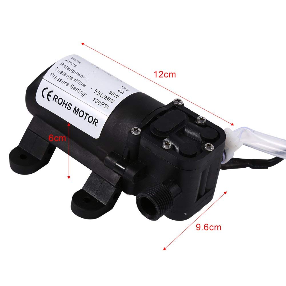 Set lavaggio auto pompa, Wash rondella kit Electric Autolavaggio,ad alta pressione kit rondella autoadescante Pompa acqua, Intelligent 80 W portatile