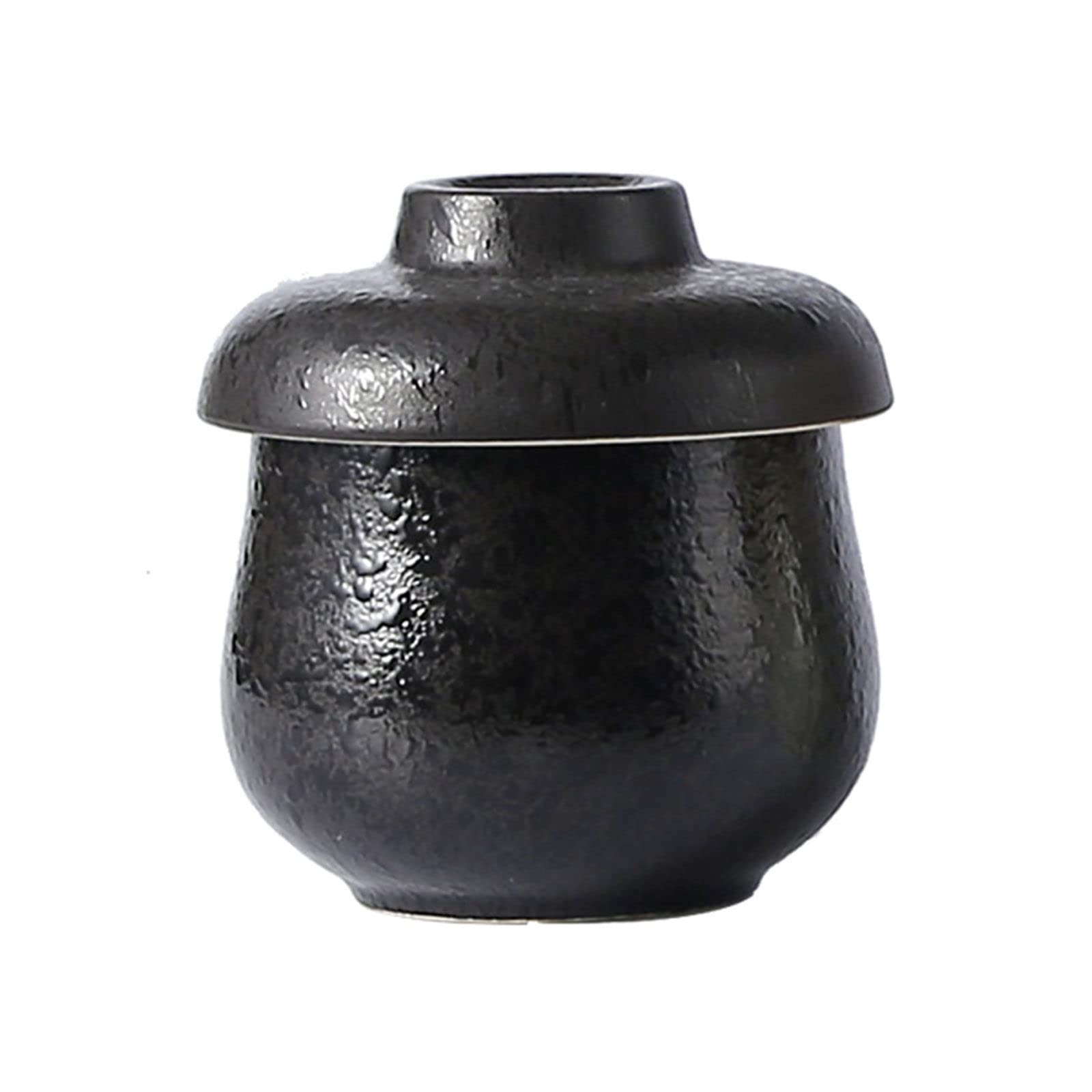 Dozownik cukiernicy, słoiczek na przyprawy, ceramiczny cukierki kawowe, 250ml(Black 2)