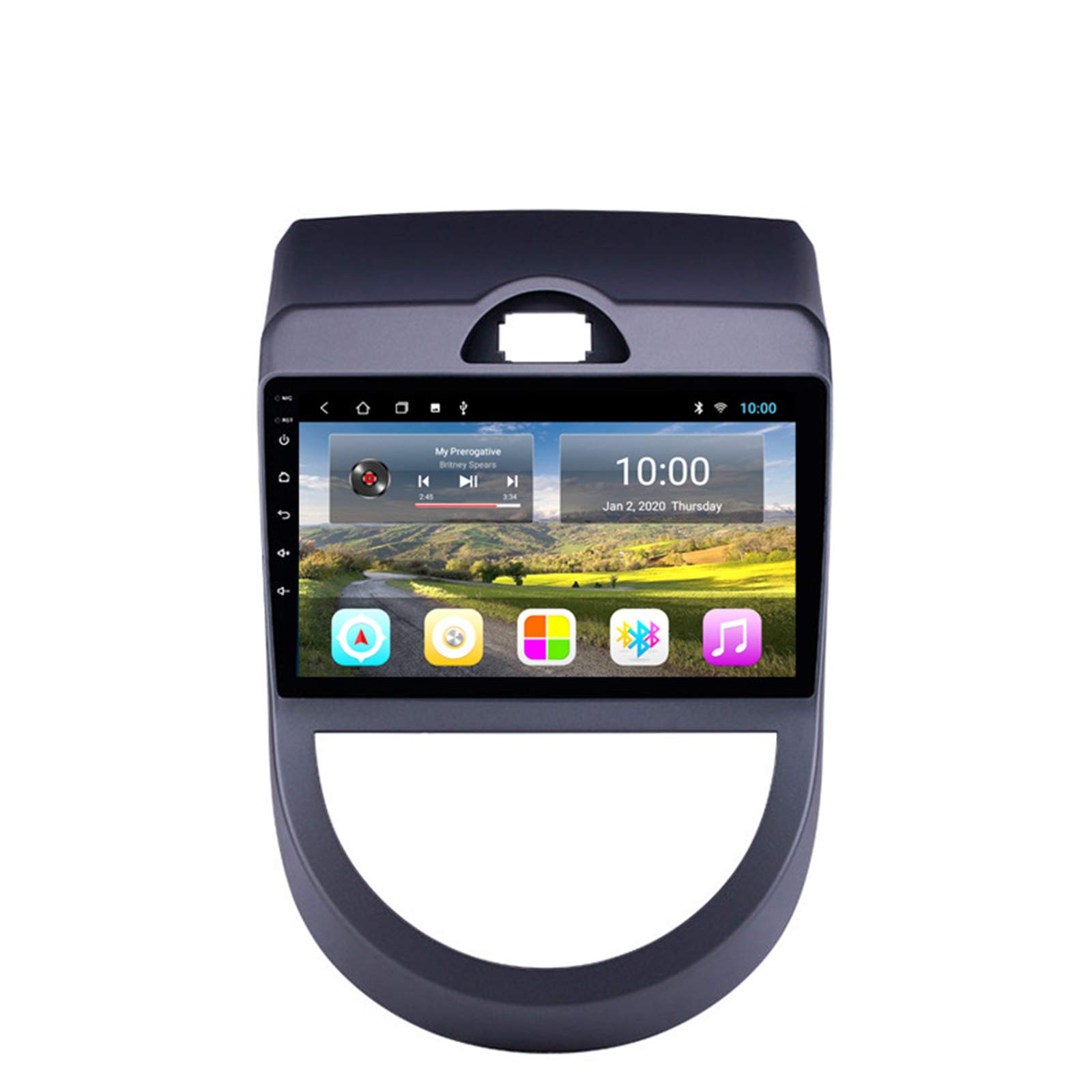 LHMYHHH Car Multimedia Player Is Suitable for Kia Xiuer 2010-2013 Android Car with Bluetooth GPS Navigation Integrated Machine Full Touch Navigation 2G+32GB