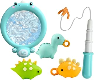 GARVALON 1 Conjunto Banheira Para Bebê Para Crianças Banheira De Bebê Crianças Banheira Flutuante Banheira De Plástico Criança Desenho Animado Pesca Banheira De Bebê Pesca De