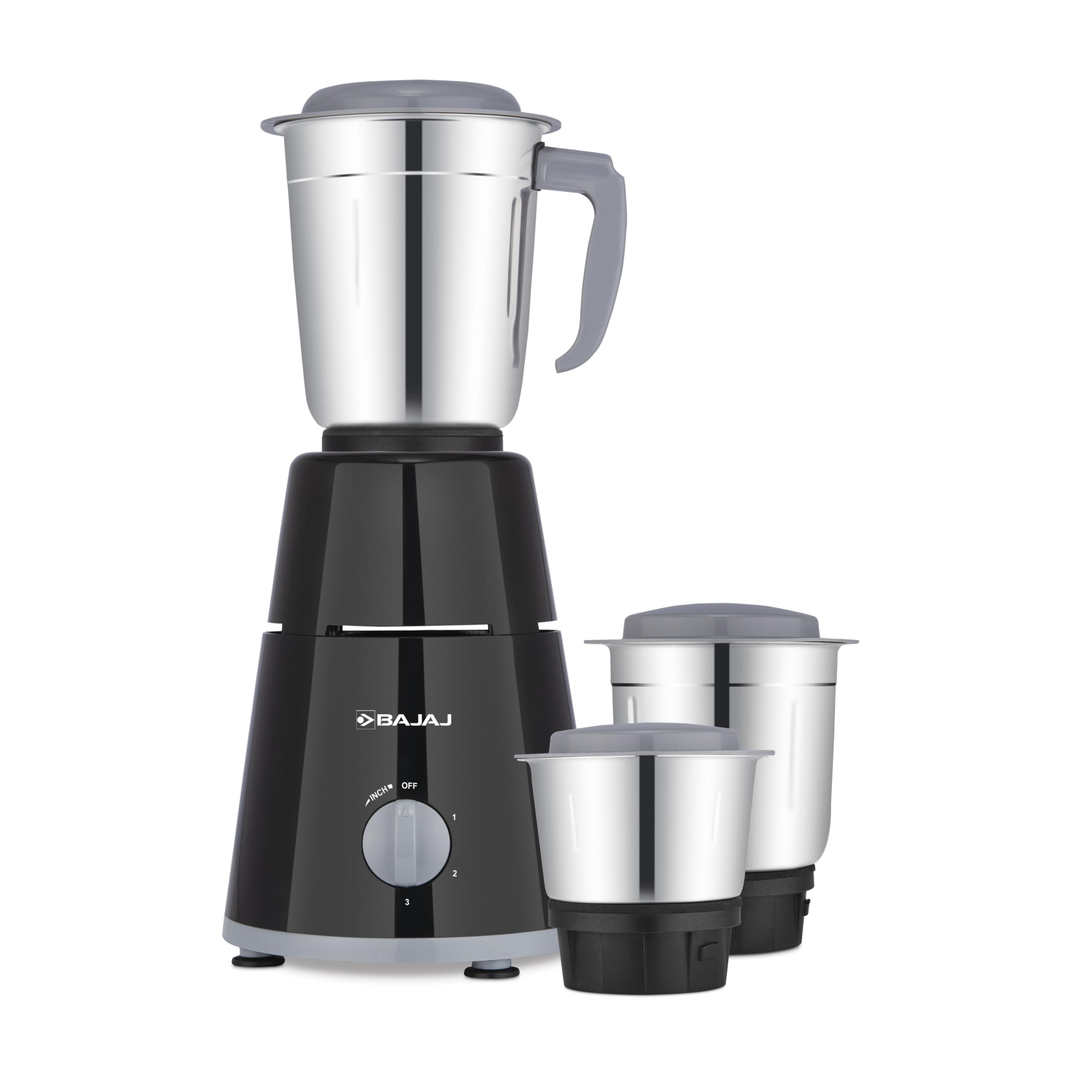 Bajaj GX 1 Mixer Grinder,500W Titan Motor,3 Jars,2 in 1 Function Blade