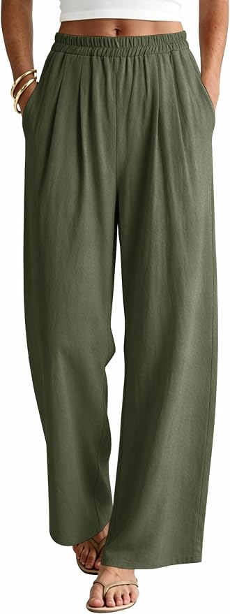 Womens wide leg palazzo Pants with Pockets 19.79