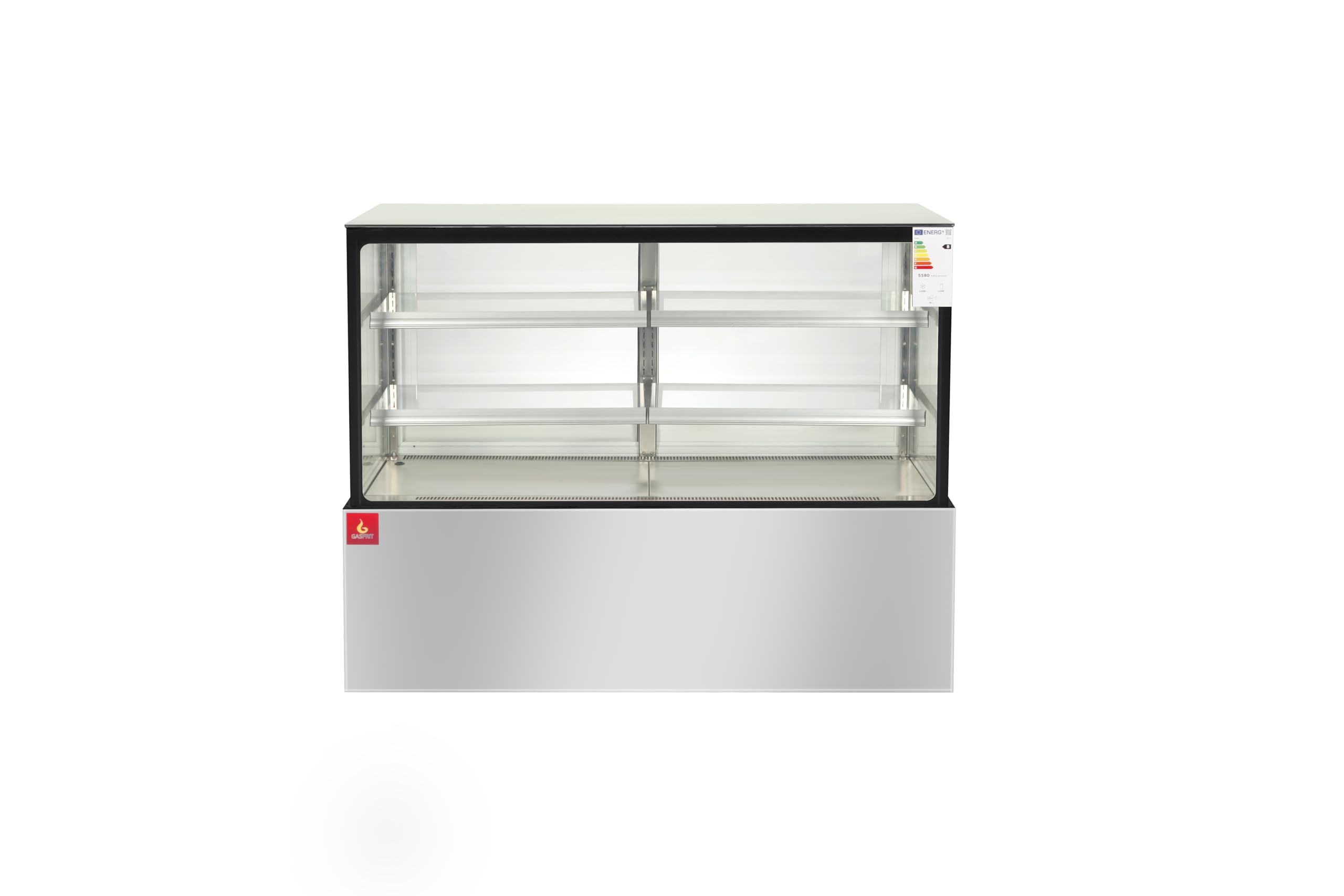 Vitrina Pastelera Refrigerada Cristal, Expositor Refrigerado Ventilado Profesional, LED, Control Digital Carel, 345L / 420L, +2ºC a +8ºC