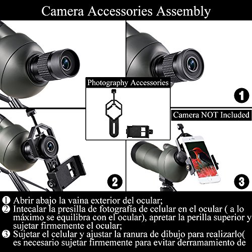 BNISE Cannocchiale, 20-60x60 Zoom Impermeabile