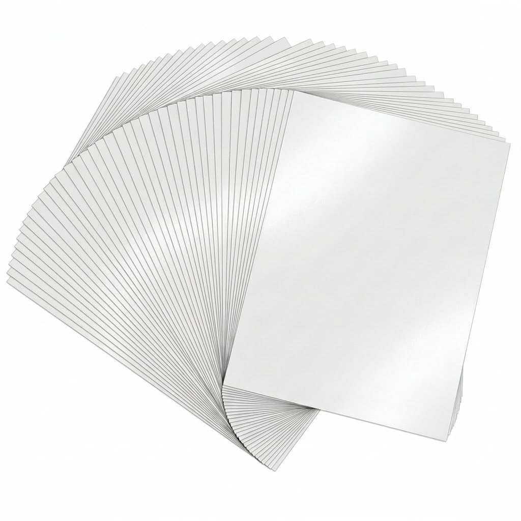 Folia transferowa UV DTF w rolce A3, 50 arkuszy, biała folia transferowa do drukarek atramentowych UV, żywe kolory, wytrzymała i wodoszczelna, do T-shirtów, tekstyliów, szkła, metalu