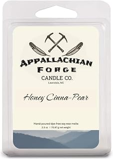 Hand-Poured Dye-Free Soy Wax Melts for Men and Women (Honey Cinna-Pear)