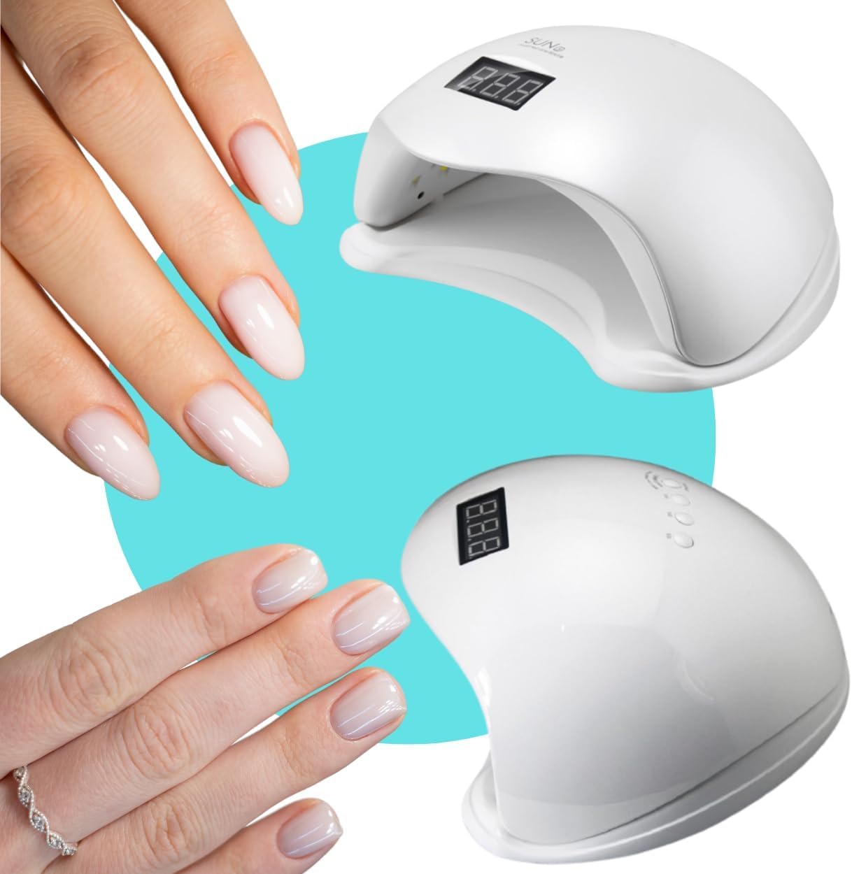 Cabine LED UV para Unhas Secador Profissional De Gel Bivolt (Branco)