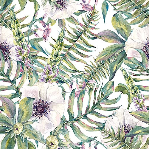 Papier peint meuble et mural latex de haute finition au design floral raffiné