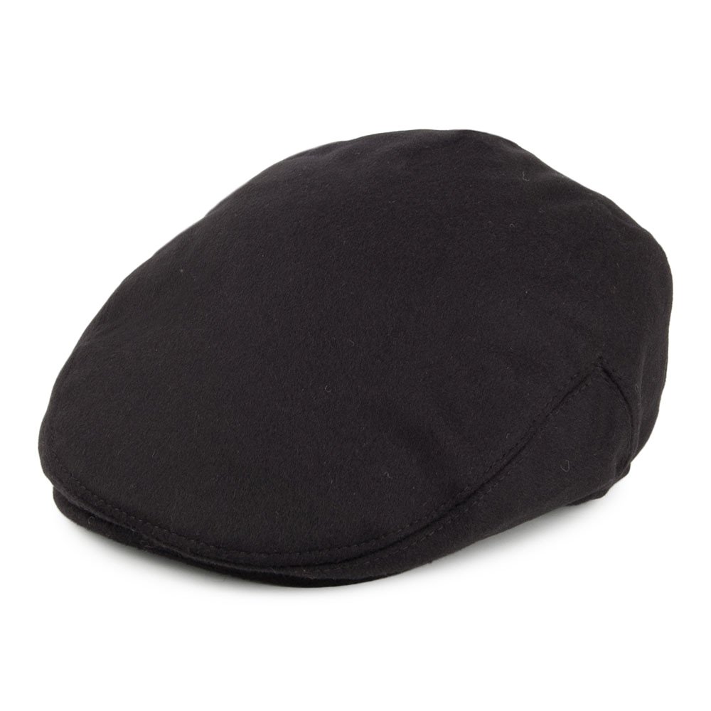 Jaxon & James Pure Wool Harlem Flat Cap - Black Large