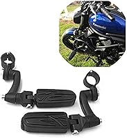 Vista 1 de SMT-Kit de montaje de clavijas de carretera ajustables cromadas, reposapiés compatible con V-STAR Roadstar SUZUK Boulevard equipado con tubo