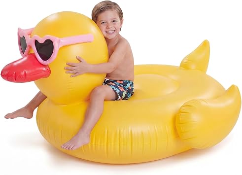 Hungdao 50 L x 40" W Giant Inflatable Ducky Pool Float Huge Duck Float