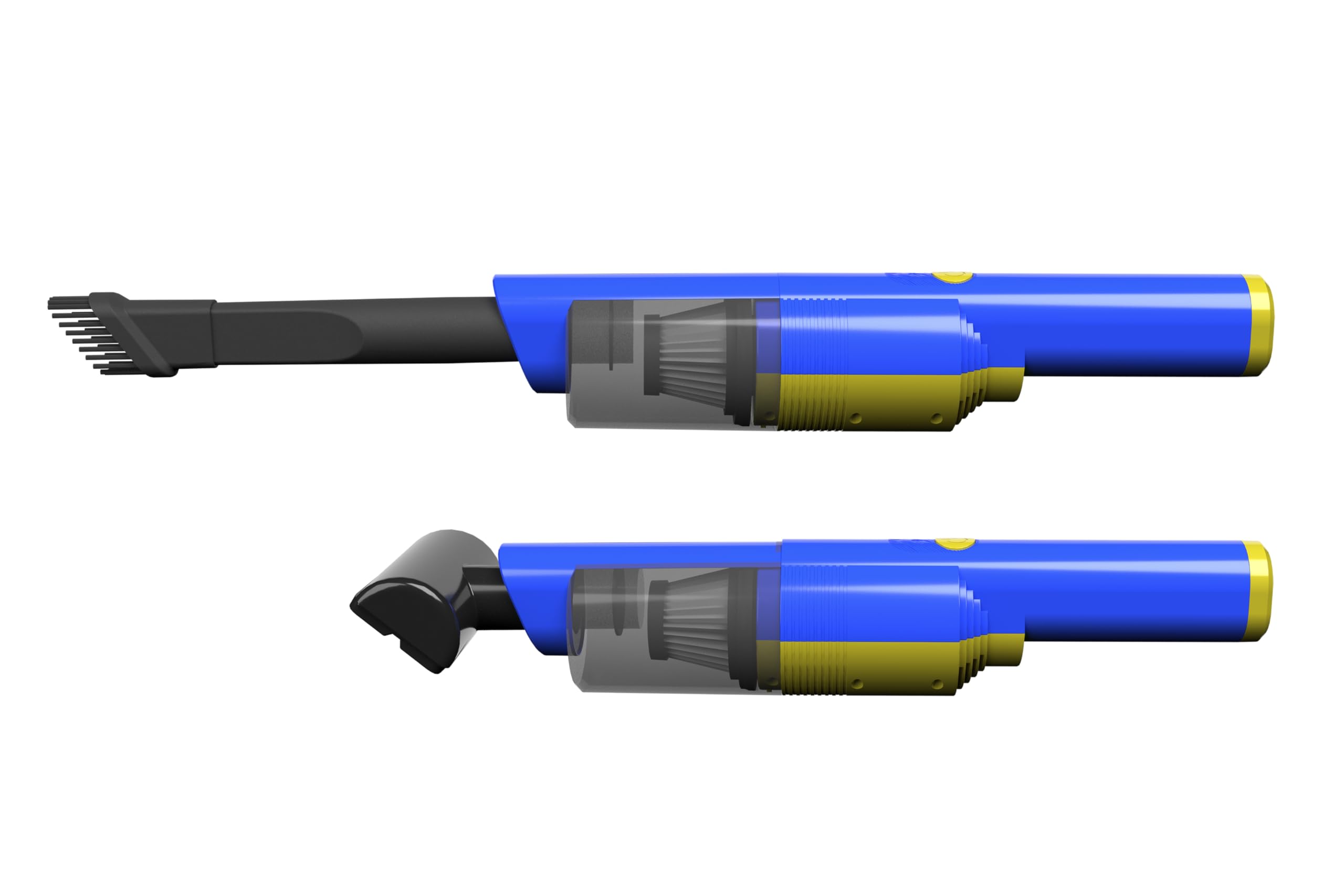 Goodyear Lineo Aspirador Portátil sin Cable para Coche, Hogar u Oficina. Motor 50W con Succión de 5.000Pa, Batería 1800mAh, Carga USB-C. Depósito 125 ml, Diseño Compacto y Silencioso