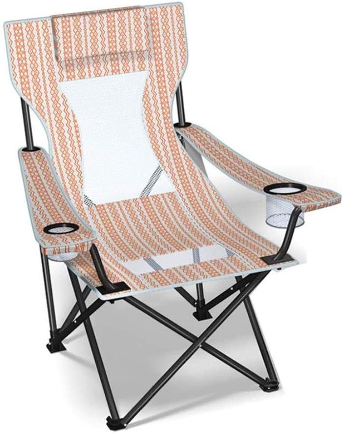 GJZM Folding Camping Chair Camping Deck Chair Outdoor Portable Deck Chair for Office