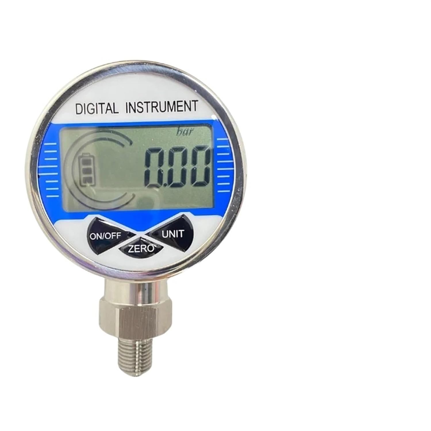 1PCS 0-100Mpa Digital Hydraulic Pressure Gauge 60mm SS304 Oil Fuel Water Pressure Meter 40Mpa 6Mpa 100Kpa 500Kpa(NPT1-4,0-0.5Mpa)