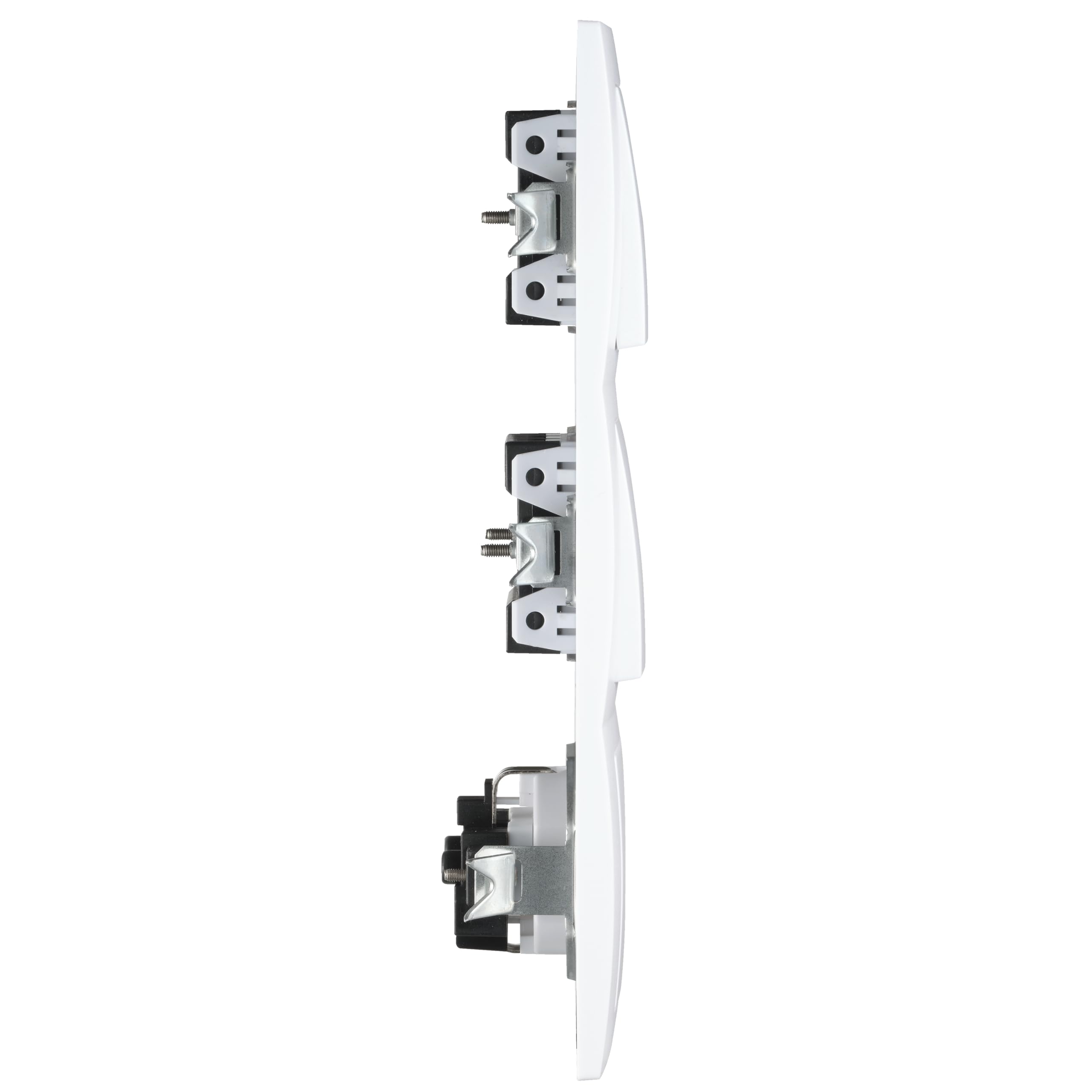 MC POWER Flair Set Di 4 Prese Elettriche Bianco Opaco - Con Sicurezza Bambini, Montaggio Orizzontale O Verticale
