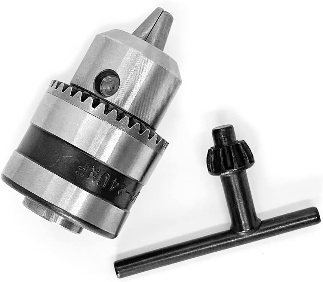 Electric Drill Chuck Angle Grinder Wheel Mandrel Adapter Disc Holder Spanner Shaft Connecting Rod 1/5-3/8inch Motor Shaft Coupler DIY Mini Saw Table Electrical Tool Fit for 5mm Shaft 775 795 895 Motor