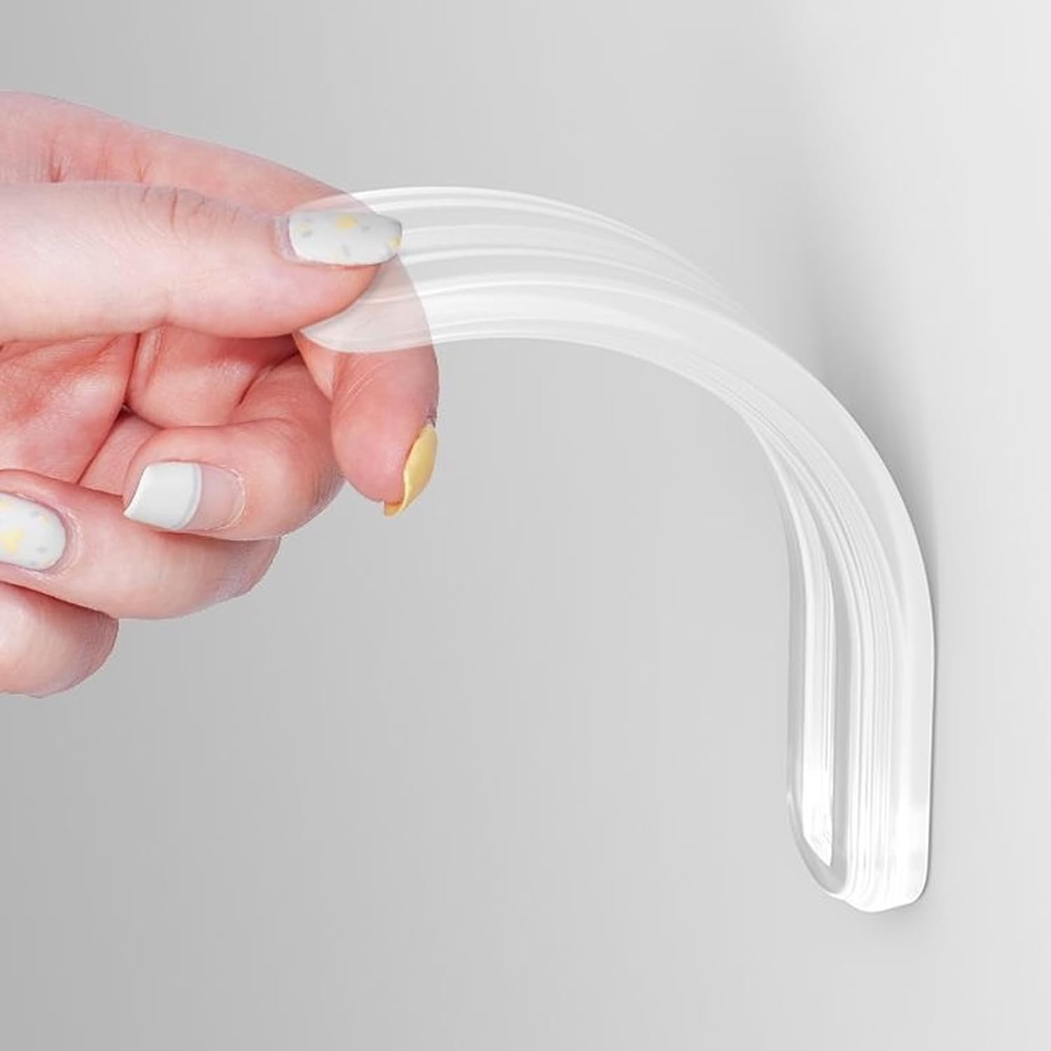 4 Pieces of Wall Bumper Protection Device, Transparent Furniture Bumper, Silicone Rubber Wall Protector, Household Door Handle, Silicone Refrigerator Door, Rear Cabinet