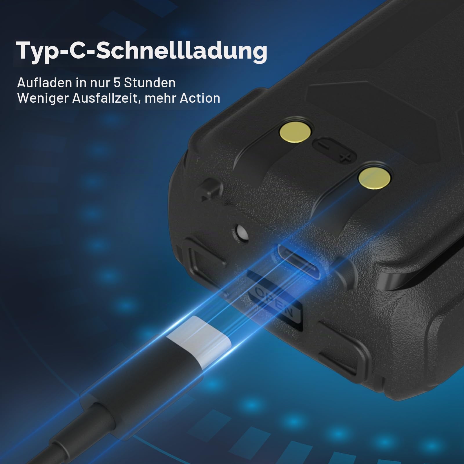 Retevis L71 4G Walkie Talkie,Unterstützt Zello und WLAN Netzwerkradio POC | Radio mit Unbegrenzter Reichweite und Typ-C, 4000 mAh, Funkgerät für Familienausflüge im Freien (1 Stück, Schwarz)