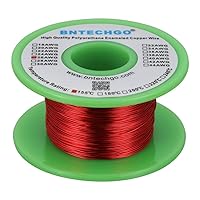 Vista 38 de BNTECHGO - Alambre magnético de calibre 16 a 38°AWG - Alambre de cobre esmaltado - Alambre para embobinar magnético esmaltado 1 rollo rojo Rojo 1 Lb