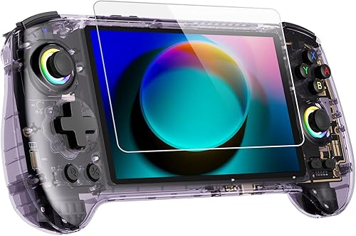 RG557 Juego de mano retro Android 14, rg 557 Juego de mano con pantalla táctil OLED de 5.48 pulgadas, RG557 Soporta DP y WiFi Bluetooth tiene