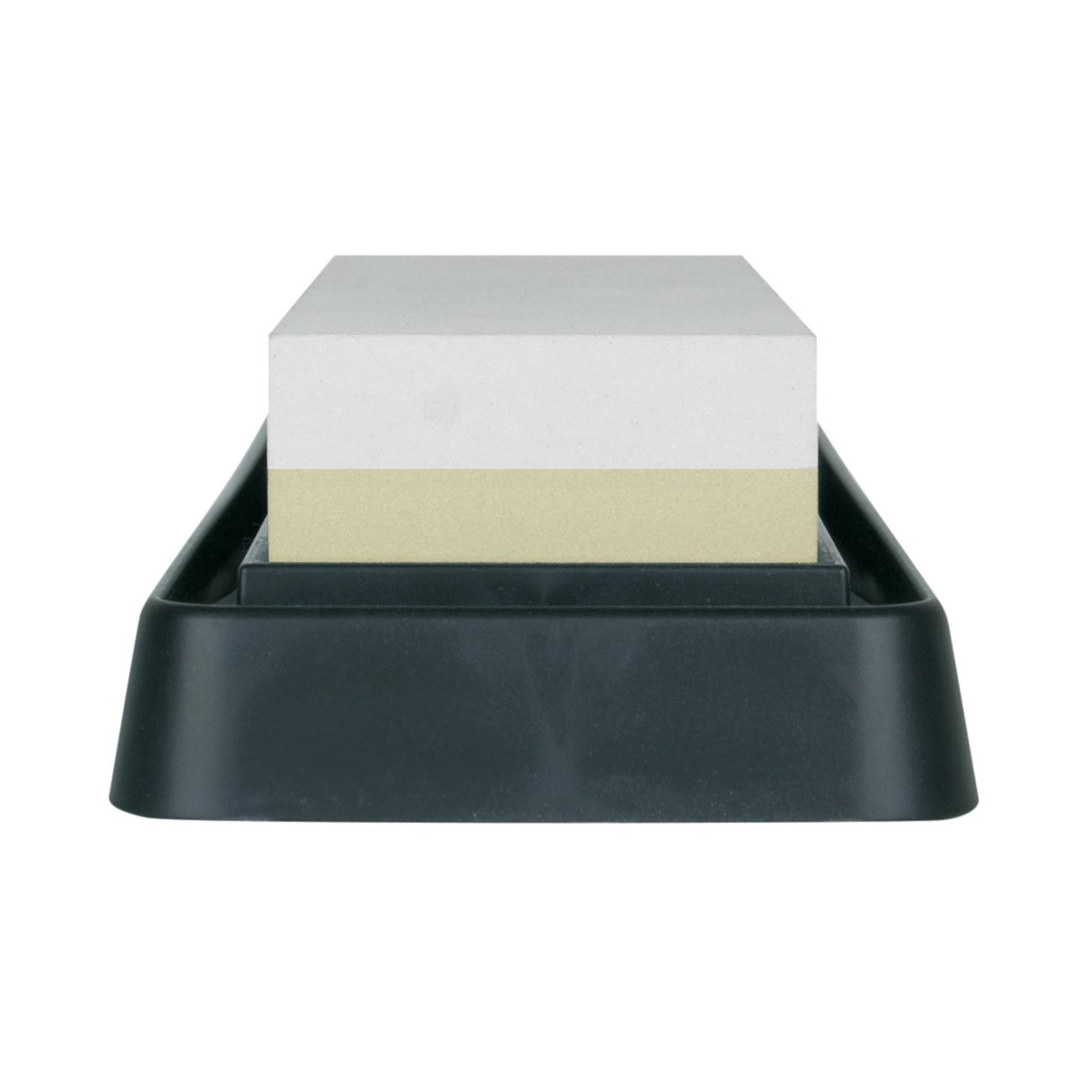 KAI Pierre à aiguiser combinée, Grain : 3000/6000 - Aiguiseur de Couteaux Japonais pour Un affûtage Optimal et Le Polissage, Surface utilisable 18,5 x 6 x 3 cm, Blanc/Jaune