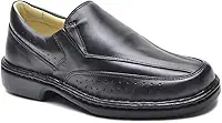Sapato Social Anti Stress Masculino Ortopédico Conforto Em Couro