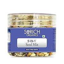 Sorich Organics 9 in one Seeds Mix 150g – Pumpkin Seeds, Watermelon Seeds, Soy Nuts, Peanuts, Flax Seeds, Sunflower Seeds, Almonds, Cashews and Chia Seeds
