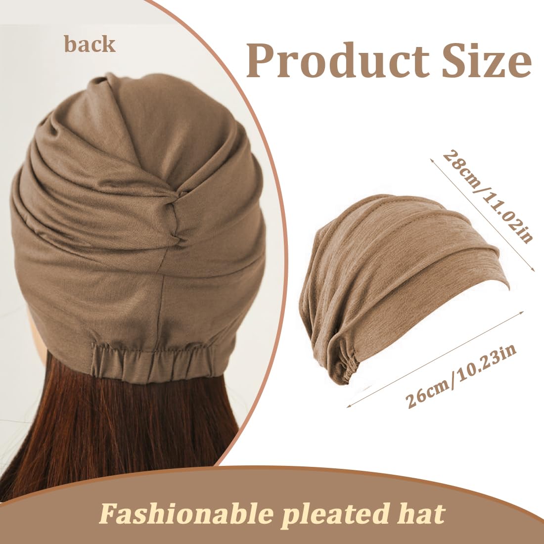 Osvyo - Berretto in cotone da donna per chemio in caso di cancro e perdita di capelli, imballaggio sigillato, Taglia unica