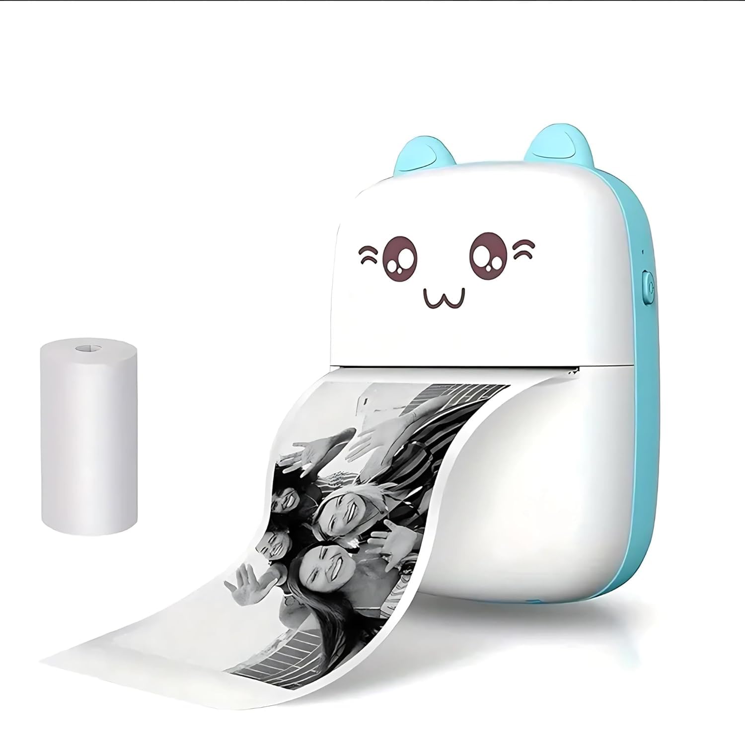 Mini Portable Thermal Printer – Bluetooth Wireless Photo & Label Printer for Kids with 1 Paper Roll – 57mm Black & White Pocket Printer for Mobile, School, Stickers (Assorted)-image-34