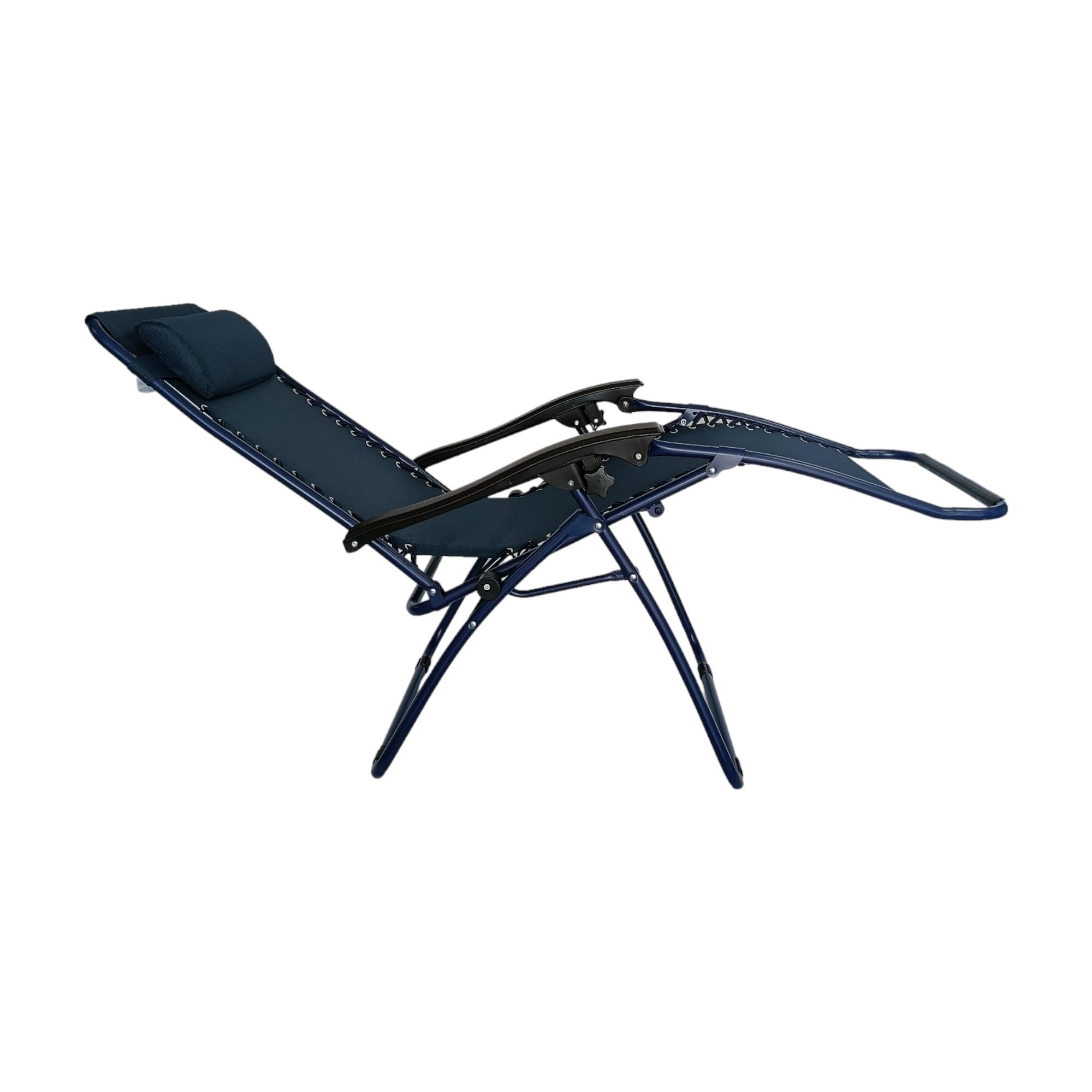 Pincho Tumbona Jardin Exterior, Sillon Gravedad Cero, Hamaca, Silla Jardin Exterior, Plegable, terraza, Camping (Azul Marino 1)