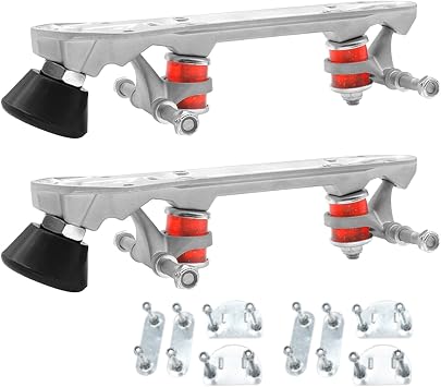 Skate Plate, Four-Wheel Two-Row Skate Plate, Aluminum Alloy Drift Skates Plate, Skate Base Bottom Plate, Skate Modification Parts, Two-Row Skate Plate for Shoes, Drift Skates Plate for Modification