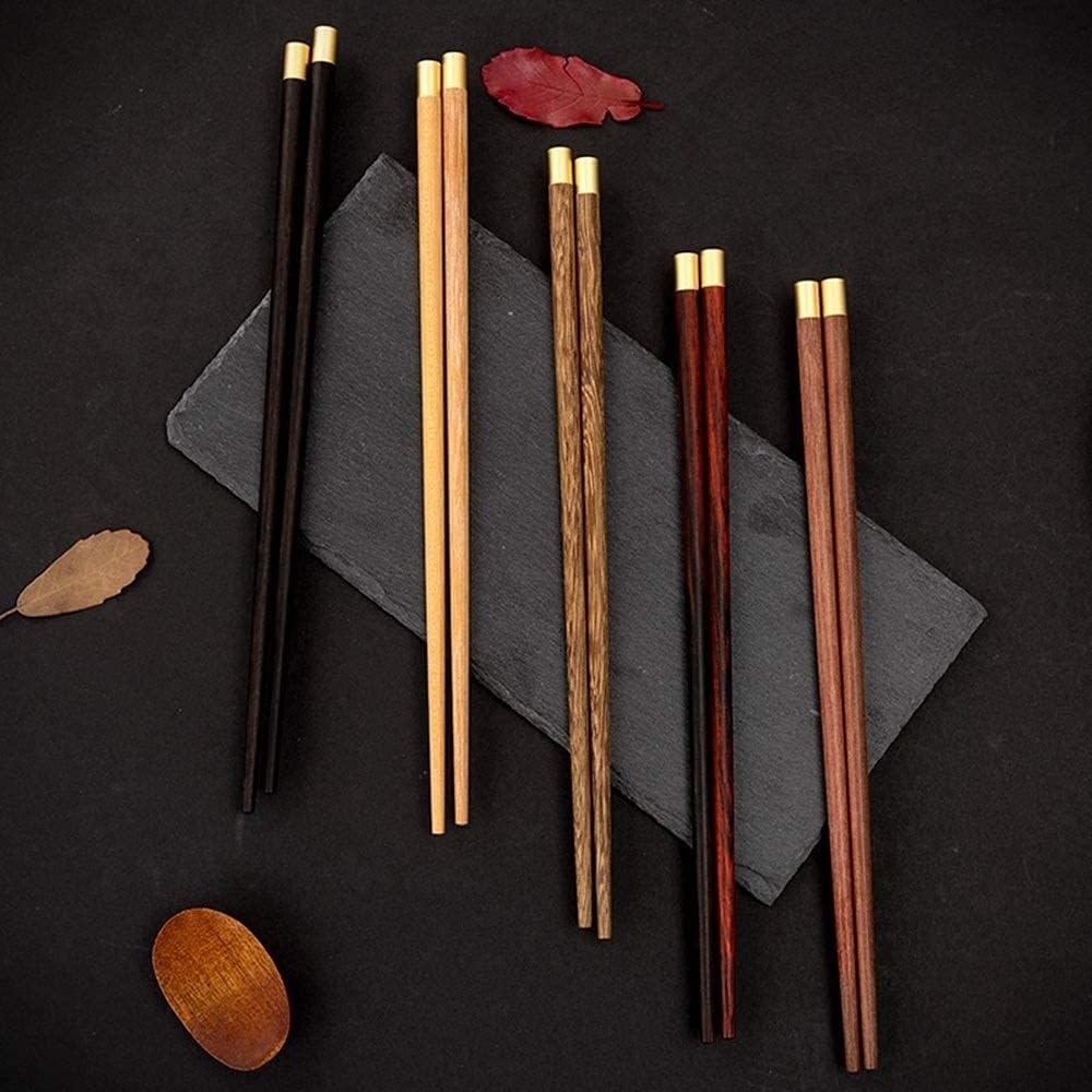 Baguettes réutilisables pour la Maison, antidérapantes, Style Chinois, 5 Couleurs, boîte Cadeau