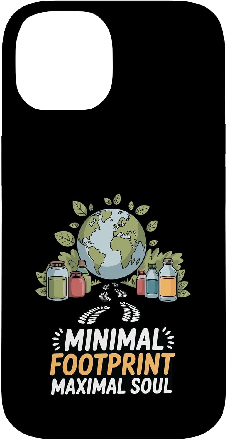 Minimal Footprint Maximal Soul - Sustainability Case for iPhone 14