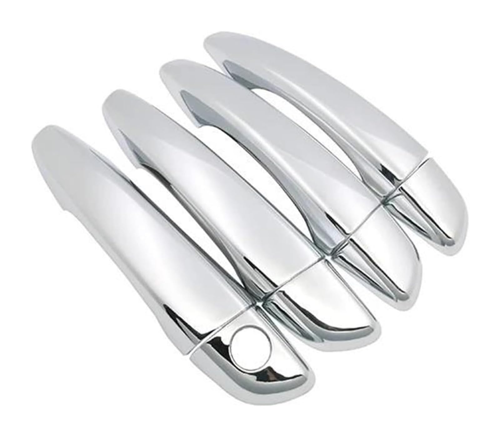 Hckclmbmzw Style2 For Peugeot For Rifter For Partner 2018 2019 2020 Protective Trim Set Of 4Door Parts Sticker Chrome Car Door Handle Cover Door Handle Cover(Style2)