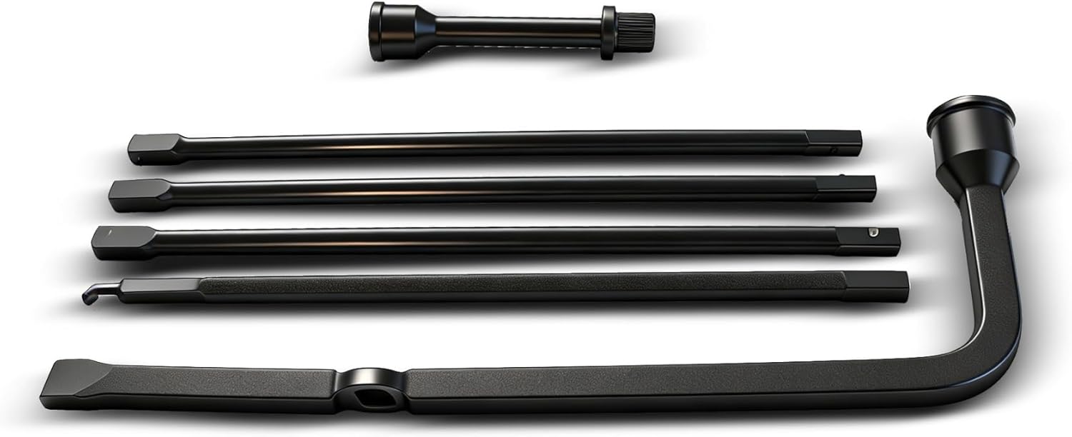 waltyotur Spare Tire Lug Wrench Tool Kit for Jack Replacement for 2007-2015 Ram 2500 3500 with Case